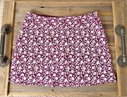 Tranquility Colorado Skort size XL Womens Light Pink Magenta Print Pull on Mini