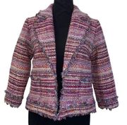 Halogen Multi-colored Tweed Blazer(Size XS Petite)