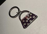 Relic Brand Keychain with Purse / Bag charm in Purple / Silver Tone