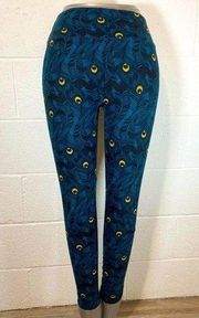 Lularoe Teal Peacock Leggings