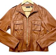 NWT New York & Company Faux Leather Moto Jacket