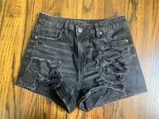 Outfitters Black Denim Shorts