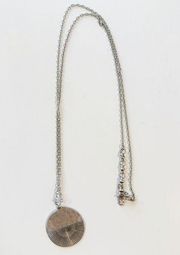 Lucky Brand Silver Sphere Long Extended Length Necklace