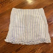 Super down Striped Ruffle Mini Skirt