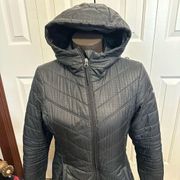 Columbia OmniHeat Quilted Black Parka Womens Small