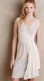 Cream Cubist Petite Dress by Plenty Tracy Reese 2P Silk Lining Anthropologie