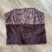 Purple Lace Corset Top