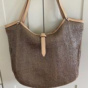 STELLA & DOT RIVIERA TOTE HANDBAG METALLIC