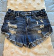 High Rise Jean Shorts