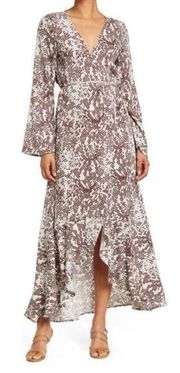 NWT Maaji Poppy Moonbow Snake Print Maxi Cover-Up Wrap Dress