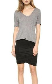 T Alexander Wang Micro Modal Spandex Twist Skirt Black