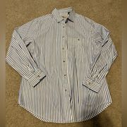 L.L. Bean striped button down shirt