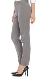 NWT Crown & Ivy Cary Bi Stretch Fly Front Pants Grey SHORT