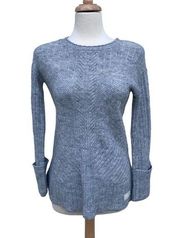 Odd Molly Knit Sweater Wool Alpaca Gray Lace Up Womens Size 1 Small