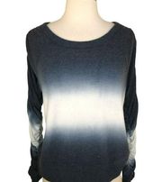 Chaser Tie Dye Cloud Jersey Pullover Charcoal White Size Small NWT