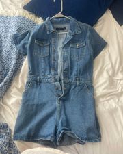 Denim Romper