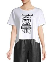 French Connection Le Weekend Bulldog Graphic Tee