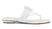 Alexandre Birman Vicky Maxi Toe Flat Sandal in White