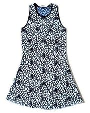 A.L.C. ALC Buster in Black White Floral Stretch Knit Fit & Flare Dress S