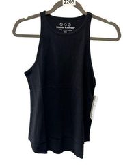 Threads for thought black tank top size XS