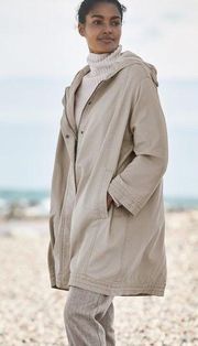 Women’s Poetry cotton jacket coat in silver birch size 18