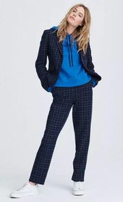 Rag & Bone Poppy High Waisted Plaid Tailored Pant Size 6