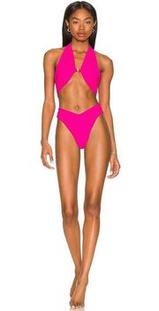 Lovewave Revolve The Christensen One Piece Swimsuit in Hot Pink Fuchsia Size XL