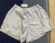 Abercrombie and Fitch Linen Blend High Waisted Shorts