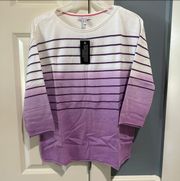 Women’s Size XS  Live Purple Striped Shirt