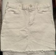 Lilly Pulitzer White Denim Skirt