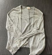 Grey Sweater Knit Cardigan