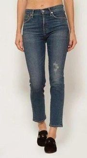 Cara High Rise Cigarette Ankle Jeans