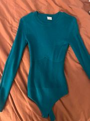 Teal Abercrombie Bodysuit