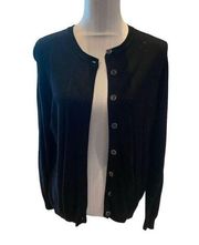 Nicole Miller Black Cardigan Sparkle Size L