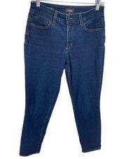 NYDJ Womens Alina Ankle Jeans Skinny Stretch Denim Medium Wash Blue Size 6