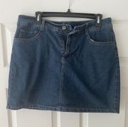 Denim Skort