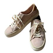 Magellan outdoors light pink suede sneakers