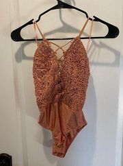 Luxxel Lace Bodysuit Size Small