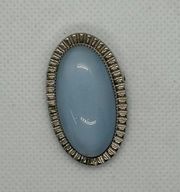 Vintage Catamore 1/20 12K GF Gold Filled Blue Stone Brooch