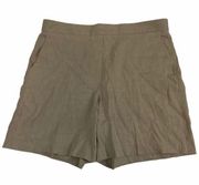 Theory Linen Crunch Relaxed Shorts Women’s Sz 10