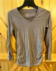 Isabel Maternity Top Size XS,Long Sleeve, Brown