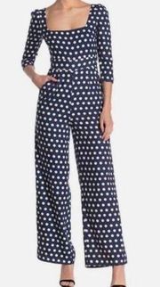 NWT alexia admor square neck polka dot jumpsuit 8