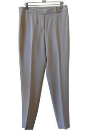 Elie Tahari Women Office Work Classic Tapered Ankle Pants Tan Beige 6 Medium