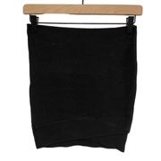 Poof Couture Black Wrap Asymmetrical Skirt Bodycon Small