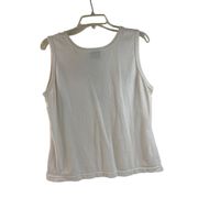 Woolrich X-Large Sleeveless White Top 100% cotton B146/4