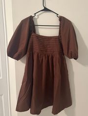 Francesca’s Short Brown Dress