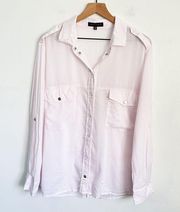 Sanctuary Button Up Top Pink Size M