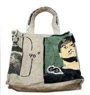 Andy Warhol Canvas Tote Bag “I’m A Deeply Superficial Person” Self Portrait