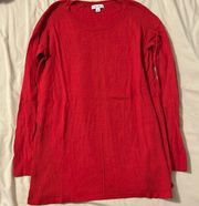 Maternity red sweater