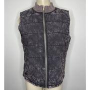 Chaser Women's Size Small Black Quilted Mock Neck Puffer Vest Zip Up NWT